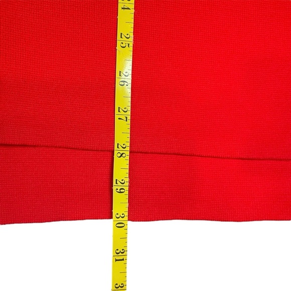 Crown & Ivy Red Navy Stripe Sweater Gold Buttons XL Nautical Coastal Sailor - Picture 9 of 9